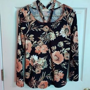 Long sleeve floral shirt